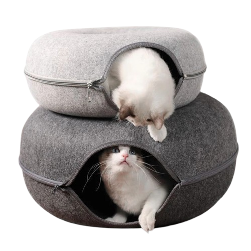 Donut Cat Bed & Tunnel Toy