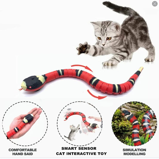 USB Smart Snake Cat Toy – Interactive Play