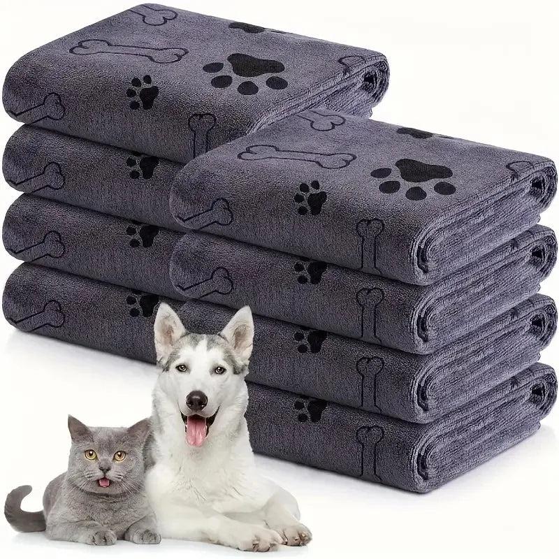 Quick-Drying Microfiber Dog Towel – Absorbent Pet Bath