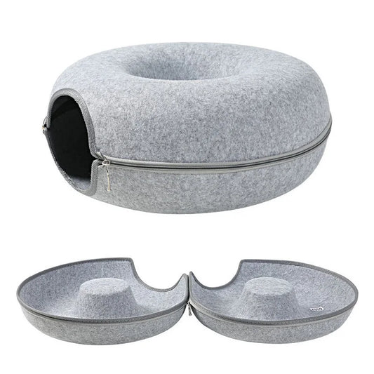 Donut Cat Bed & Tunnel Toy