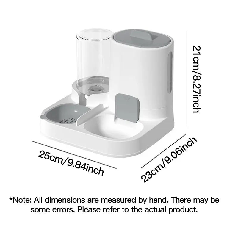 Automatic Cat Water Dispenser & Feeder – Spill-Proof Design