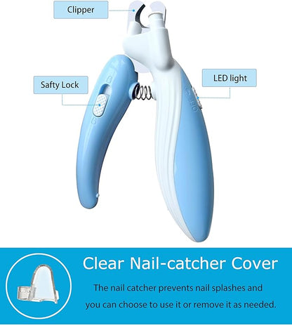 Pet Nail Clipper with LED Light for Dogs & Cats