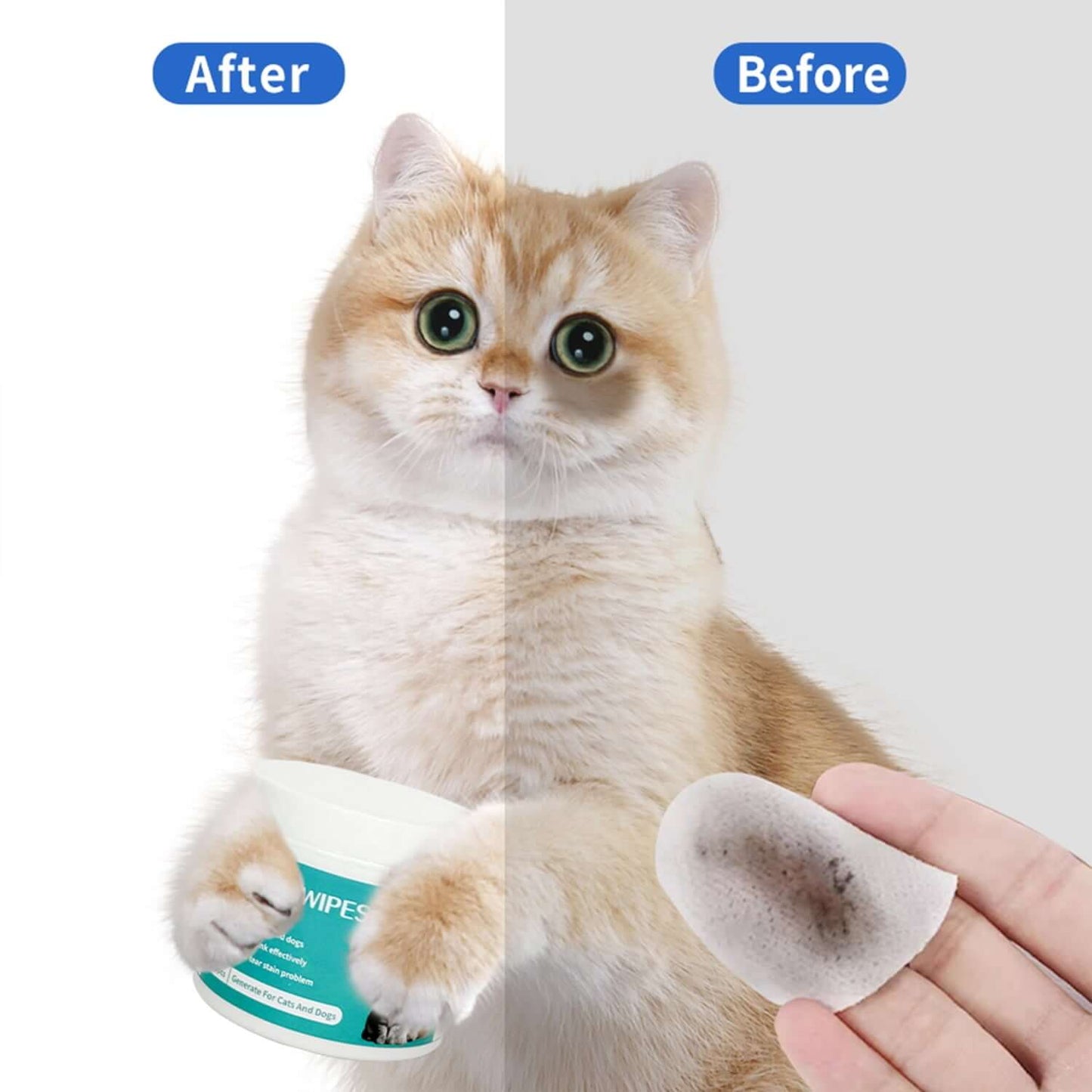 Cat Eye Wipes – Tear Stain Remover & Daily Eye Care
