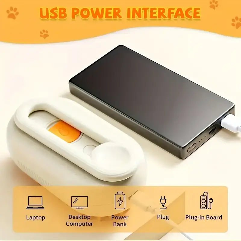 USB Pet Grooming Spray Brush – No-Rinse, Anti-Shedding Steam Comb