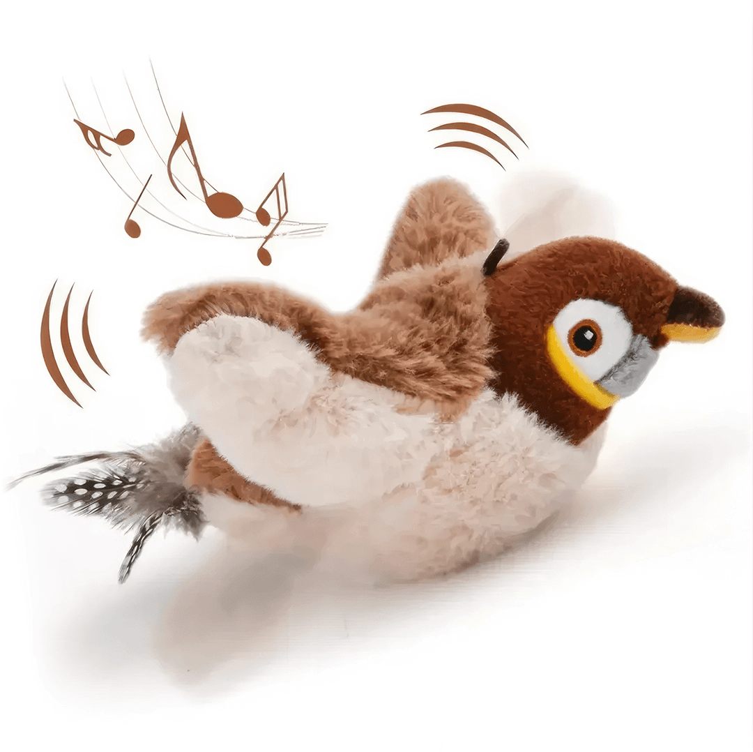 Interactive Cat Toy with Flapping Wings
