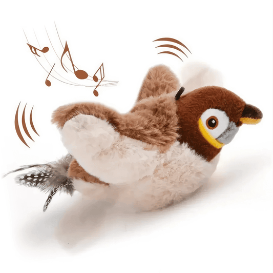 Interactive Cat Toy with Flapping Wings