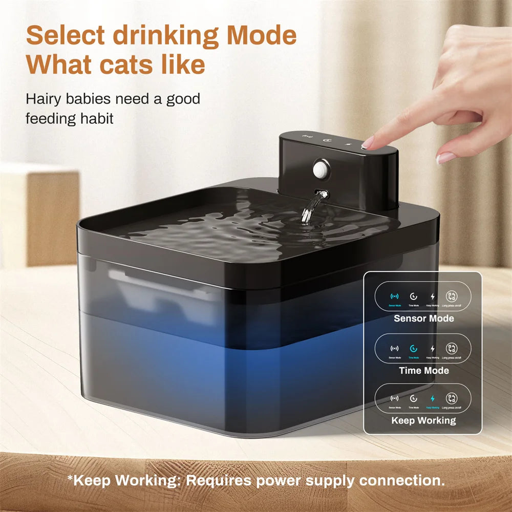 2.2L Automatic Water Fountain – For Cats & Dogs