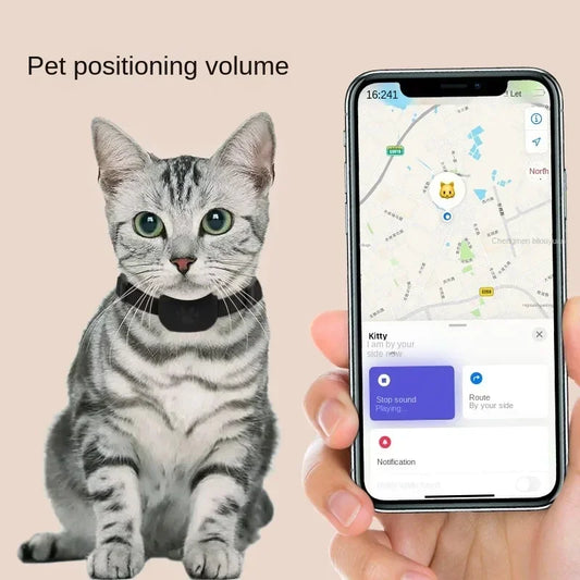 Mini GPS Pet Tracker – Anti-Lost Collar for Dogs & Cats