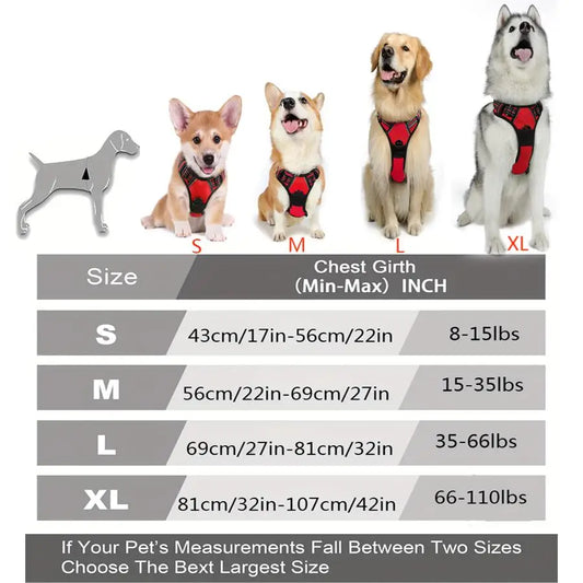 No Pull Dog Harness – Heavy Duty Front Clip for Large Dogs