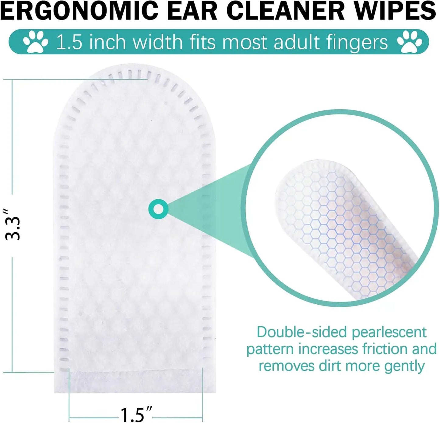 Pet Ear Wipes – Gentle Ear Cleaner for Cats & Dogs