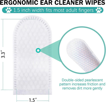 Pet Ear Wipes – Gentle Ear Cleaner for Cats & Dogs