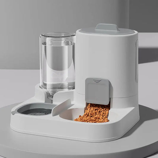 Automatic Cat Water Dispenser & Feeder – Spill-Proof Design