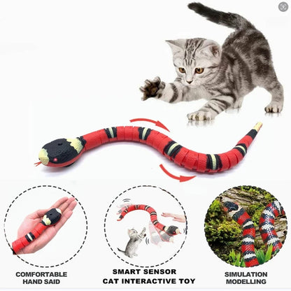 USB Smart Snake Cat Toy – Interactive Play