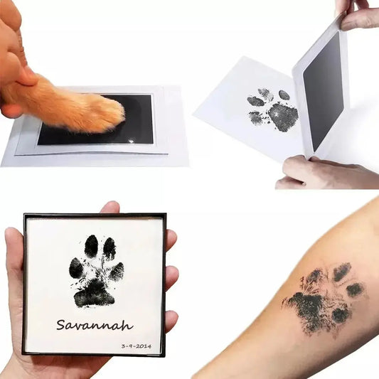 Paw Print Clean Touch Ink Pad – Dogs & Cats Keepsake Kit