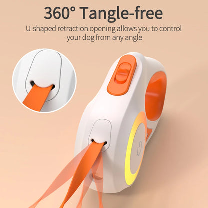 3M Retractable Dog Leash with LED Light – Safe Walking