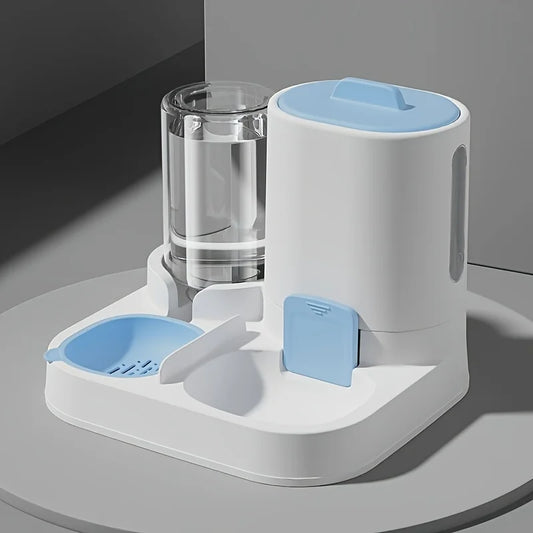 Automatic Cat Water Dispenser & Feeder – Spill-Proof Design
