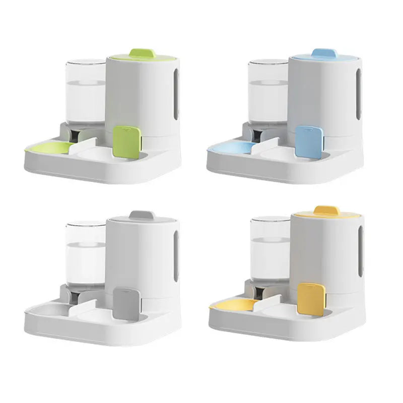 Automatic Cat Water Dispenser & Feeder – Spill-Proof Design
