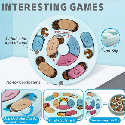 Dog Food Hiding Bowl – Interactive Slow Feeding & Training Toy