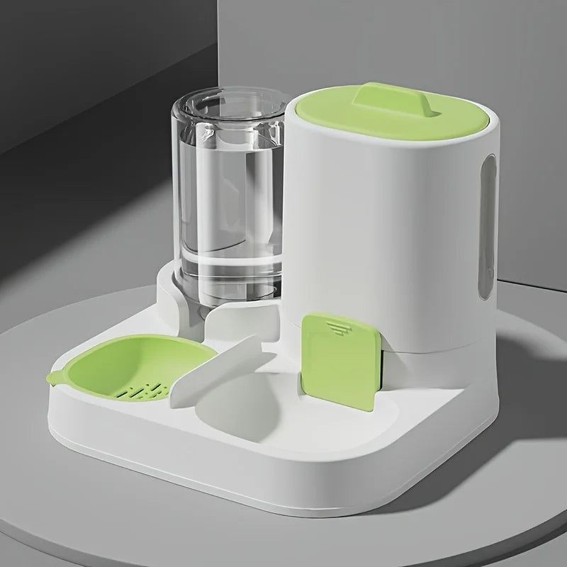 Automatic Cat Water Dispenser & Feeder – Spill-Proof Design
