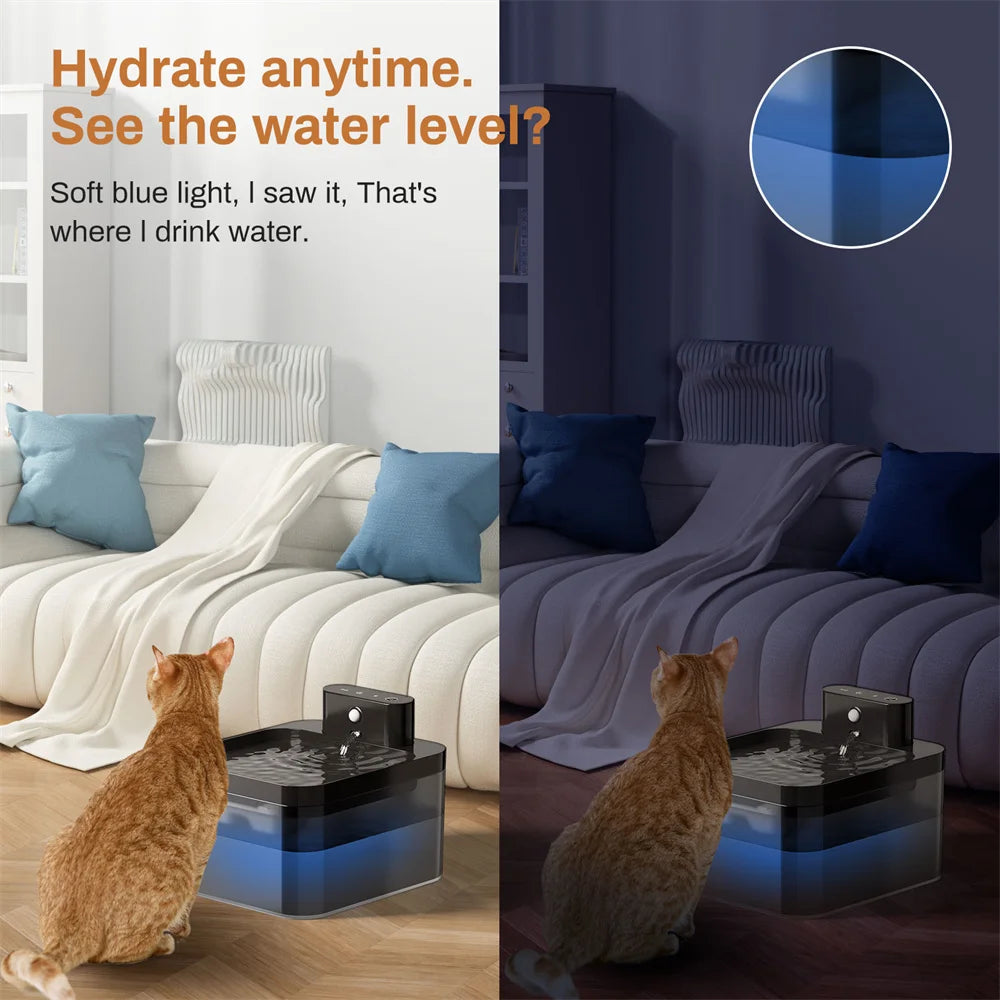 2.2L Automatic Water Fountain – For Cats & Dogs
