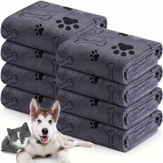 Quick-Drying Microfiber Dog Towel – Absorbent Pet Bath