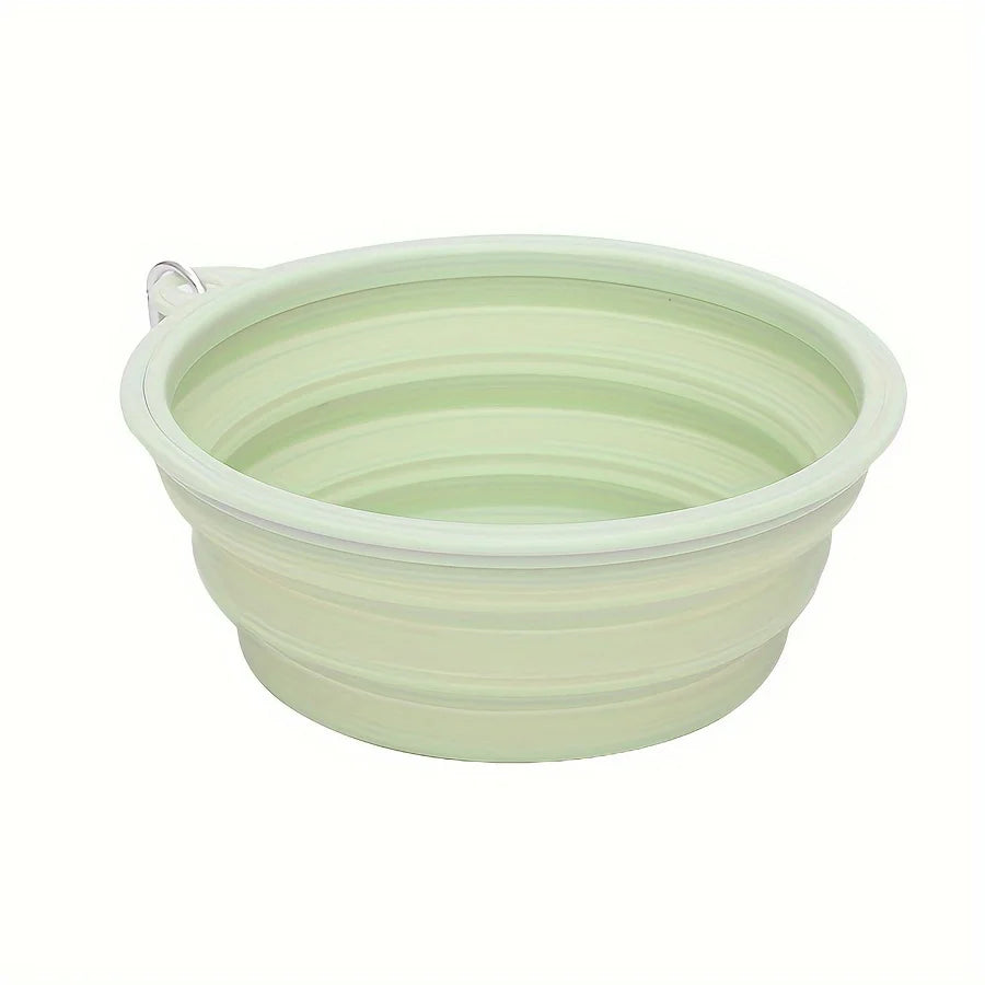 Portable Silicone Dog Bowl – Foldable Travel Pet Feeder
