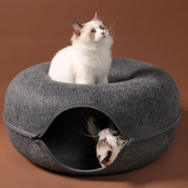 Donut Cat Bed & Tunnel Toy