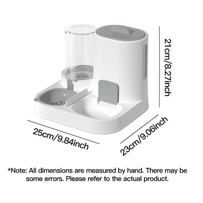 Automatic Cat Water Dispenser & Feeder – Spill-Proof Design