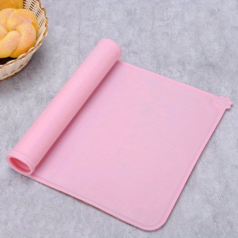 Silicone Pet Food Mat – Waterproof Dog & Cat Feeding Tray