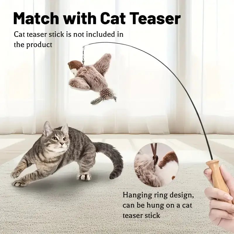 Interactive Cat Toy with Flapping Wings